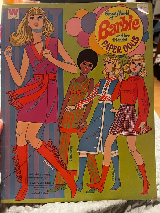 Barbie Other - Barbie Vintage Paper doll Book with Barbie and friends